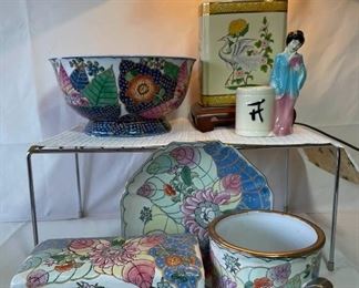 Asian Decor Lamp Bowl and More