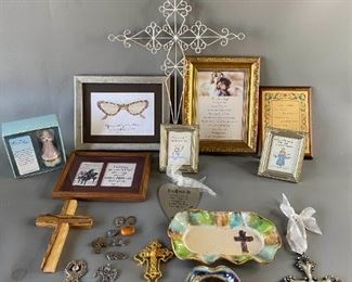 Christian Inspirational Lot of Pictures Crosses Etc