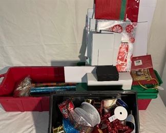 Christmas Paper with Box Ribbon