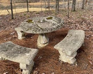 Concrete Picnic Table