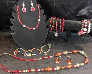 Costume Jewelry in Red