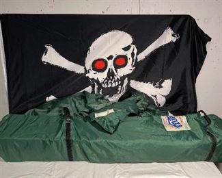 E Z Up and Pirate Flag
