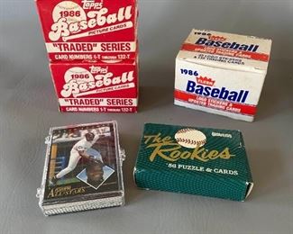Five Boxes of Miscellaneous Baseball Cards, Topps, Donruss