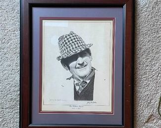 Framed Paul Williams Bryant 1913 to 1983 Signed and Numbered Print