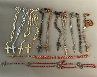 Large Lot of 13 Rosaries