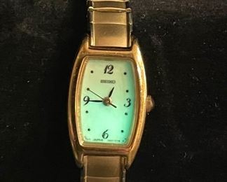 Seiko Miniature Watch with Luminescent Dial
