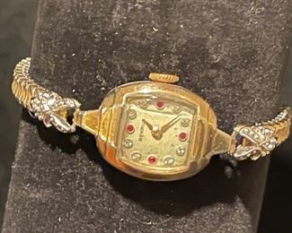 Vintage Benrus Watch with Stones