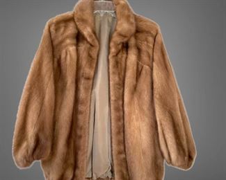 Womans Short Mink Jacket Coat