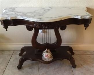 Marble top Entry Table 