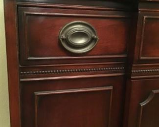 Close up of China cabinet