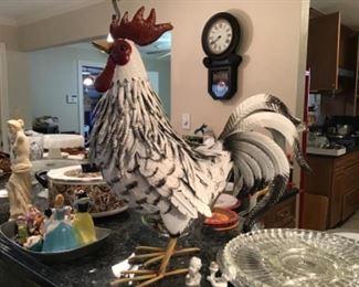 Large Metal Rooster