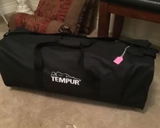 Portable tempurpedic mattress topper for traveling