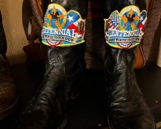 MEN'S CENTENNIAL BLACK LEATHER BOOTS!