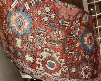 SECOND PERSIAN SERAPEE RUG FOR SALVAGE. THINK OF ALL THE PILLOWS YOU COULD MAKE AND THEN SELL....THEY SELL FOR BIG BUCKS!