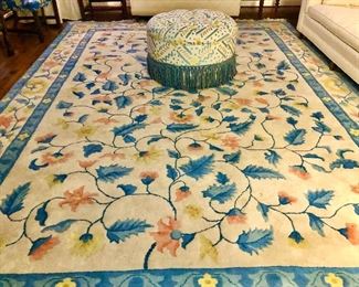 THIS RUG IS BLUE, BEAUTIFUL, AND COLORFUL! BRIGHTENS ANY ROOM!