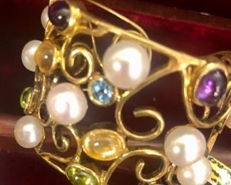 REAL GEMSTONES! STERLING! WOW!