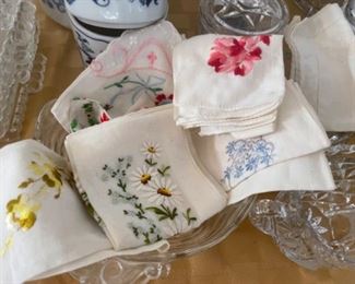 Vintage embroidered linens