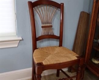 Beautiful Chair with Wicker Woven Seat