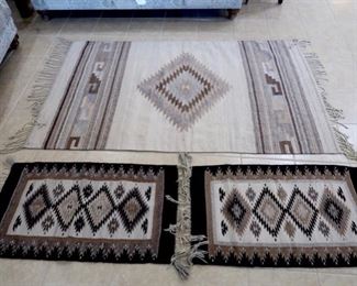 Vintage Aztec Rugs - Wool