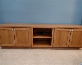 Media Center-Solid Oak, top can be removed for easy moving