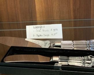 Waterford Cake Server and Butter Knife
