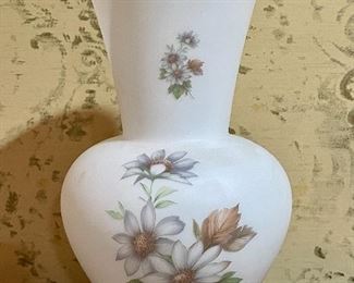 Item 56:  Vintage Italian Vase with Hand Painted Flowers - 10.25": $28
