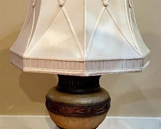 Item 93:  Handcrafted Fine Arts Lamp - 33":  $425