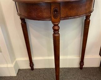 Half Moon Wood Hallway Table
