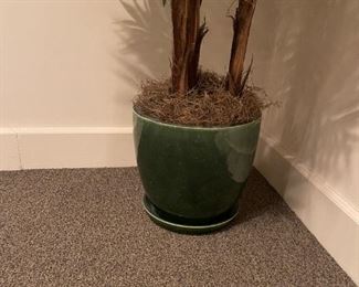 7' Faux Fern Tree in Ceramic Planter