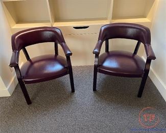 Office Star Faux Leather Studded Captains Chair - 7 CHAIRS AVAILABLE