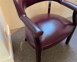 Office Star Faux Leather Studded Captains Chair - 7 CHAIRS AVAILABLE