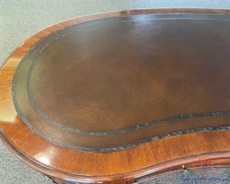 SLIGH 125th Anniversary Limited Edition Kidney Shaped Desk with Leather Inlay