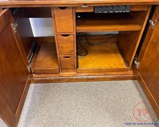 Ellis Line by SLIGH Bookcase with Computer / Media Cabinet