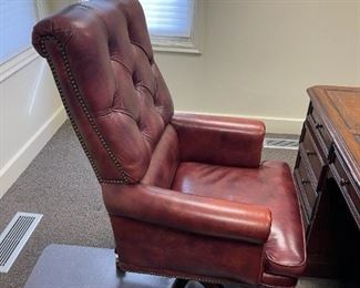 Seven Seas Seating by HOOKER Leather Studded Executive Chair - 4 CHAIRS AVAILABLE