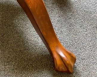 Claw Foot Pub Table and Bar Stool Set