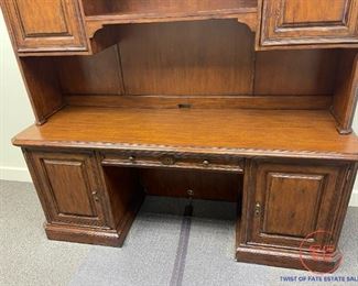 Ellis Line by SLIGH Wall Desk with Credenza Hutch