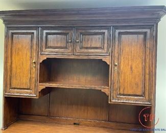 Ellis Line by SLIGH Wall Desk with Credenza Hutch