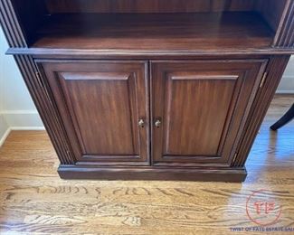 Ellis Line by SLIGH Scrolled Bookcase with Cabinet