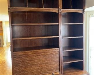 SLIGH Wall Desk Hutch with Roll Top Door