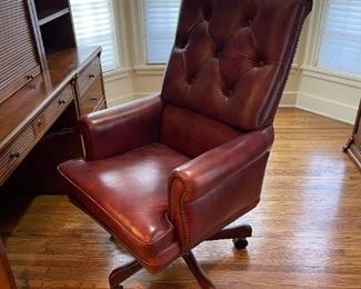 Seven Seas Seating by HOOKER Leather Studded Executive Chair - 4 CHAIRS AVAILABLE