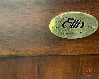 Ellis Line by SLIGH Column Bookcase with Cabinet