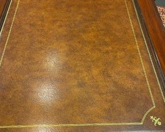 Ellis Line by SLIGH Carved Mahogany Library Desk