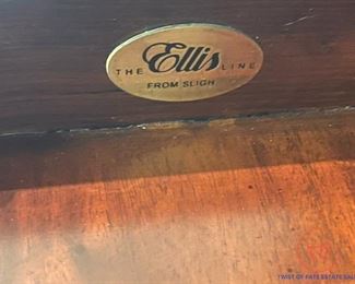 Ellis Line by SLIGH Wall Desk with Lighted Column Display Hutch