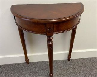 Half Moon Wood Hallway Table
