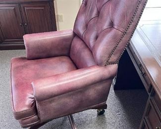 Seven Seas Seating by HOOKER Leather Studded Executive Chair - 4 CHAIRS AVAILABLE