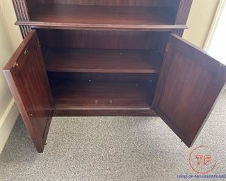 Ellis Line by SLIGH Scrolled Bookcase with Cabinet