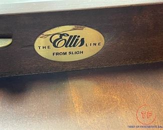 Ellis Line by SLIGH Wall Desk with Lighted Display Hutch