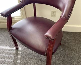 Office Star Faux Leather Studded Captains Chair - 7 CHAIRS AVAILABLE