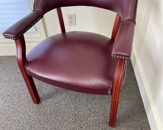 Office Star Faux Leather Studded Captains Chair - 7 CHAIRS AVAILABLE