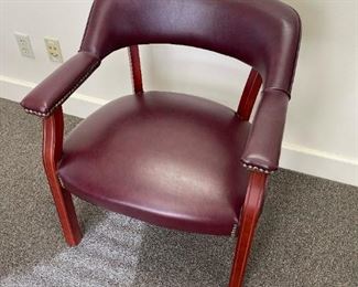 Office Star Faux Leather Studded Captains Chair - 7 CHAIRS AVAILABLE